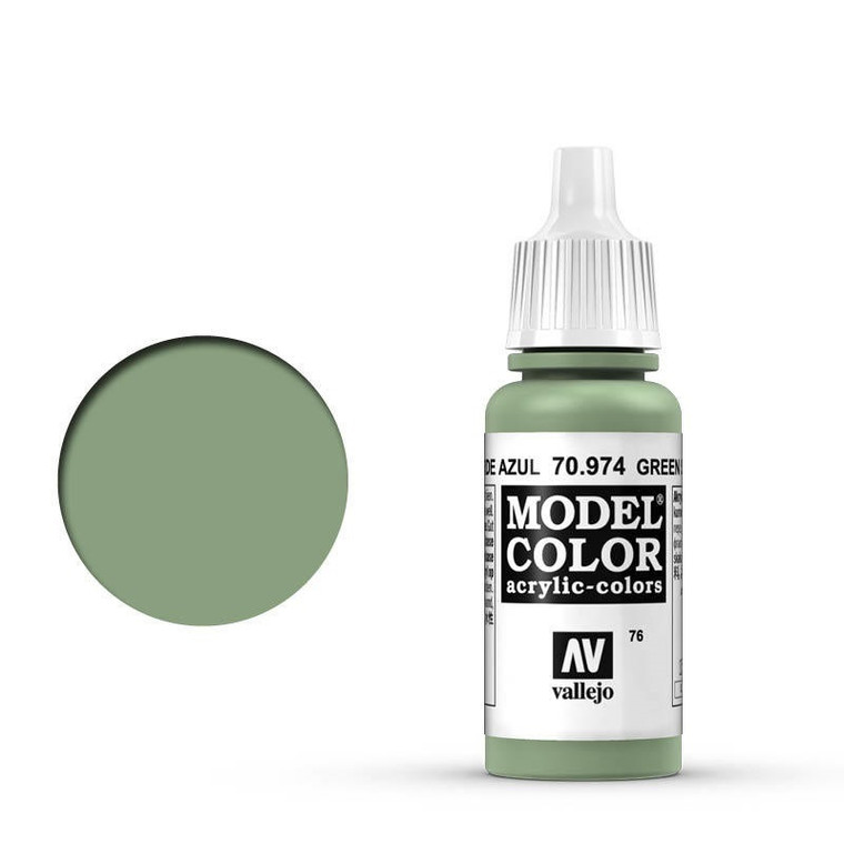 AV70974 Vallejo Model Colour #076 Green Sky 17 ml Acrylic Paint [70974]