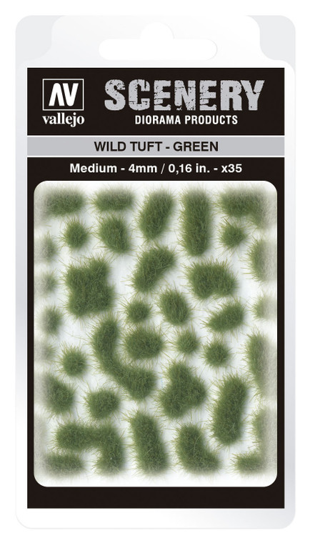 AVSC406 Vallejo 4mm Wild Tuft - Green Diorama Accessory [SC406]