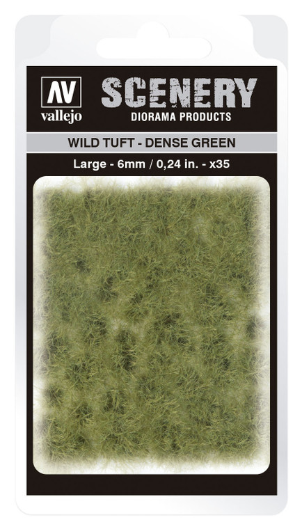 AVSC413 Vallejo 6mm Wild Tuft - Dense Green Diorama Accessory [SC413]