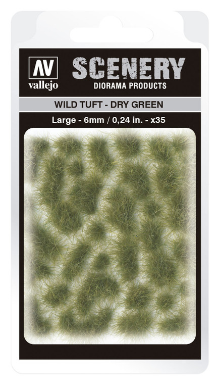 AVSC415 Vallejo 6mm Wild Tuft - Dry Green Diorama Accessory [SC415]