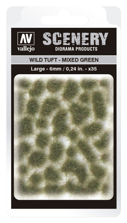 AVSC416 Vallejo 6mm Wild Tuft - Mixed Green Diorama Accessory [SC416]