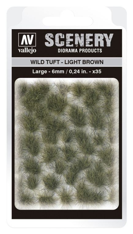AVSC418 Vallejo 6mm Wild Tuft - Light Brown Diorama Accessory [SC418]
