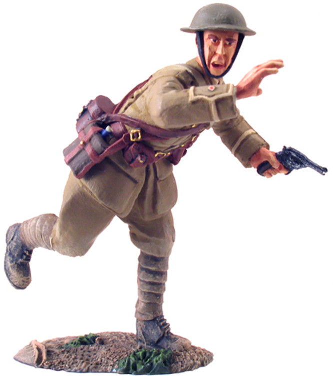 YBR23017 1916 British Officer Advancing