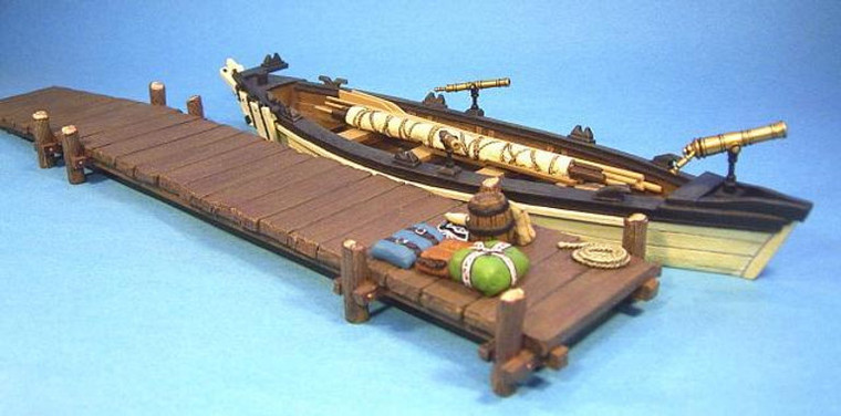 YJJWHRR02 Whaleboat w/ Jetty