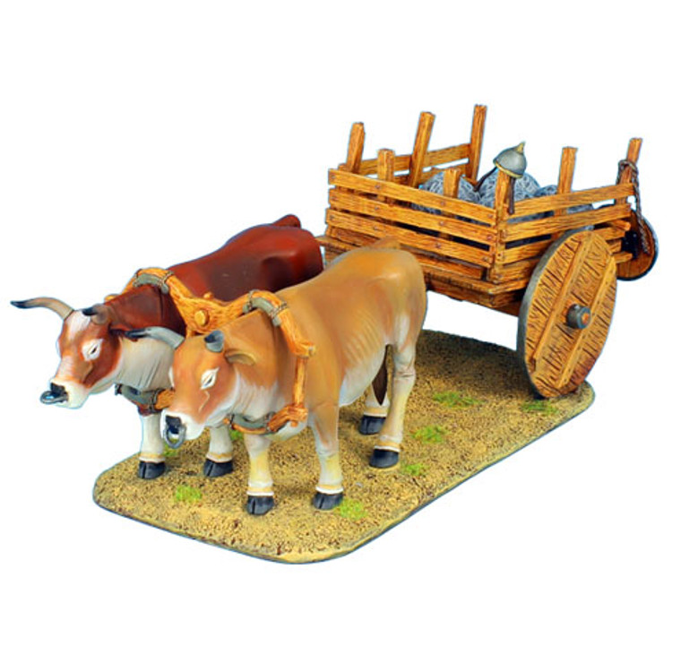 YFLCRU081 Oxen w/ cart