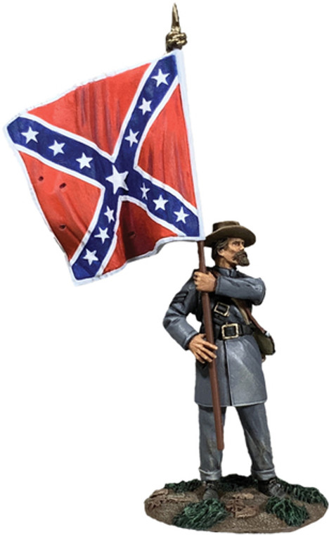 BR31345 Confederate Infantry 4th Texas Flagbearer