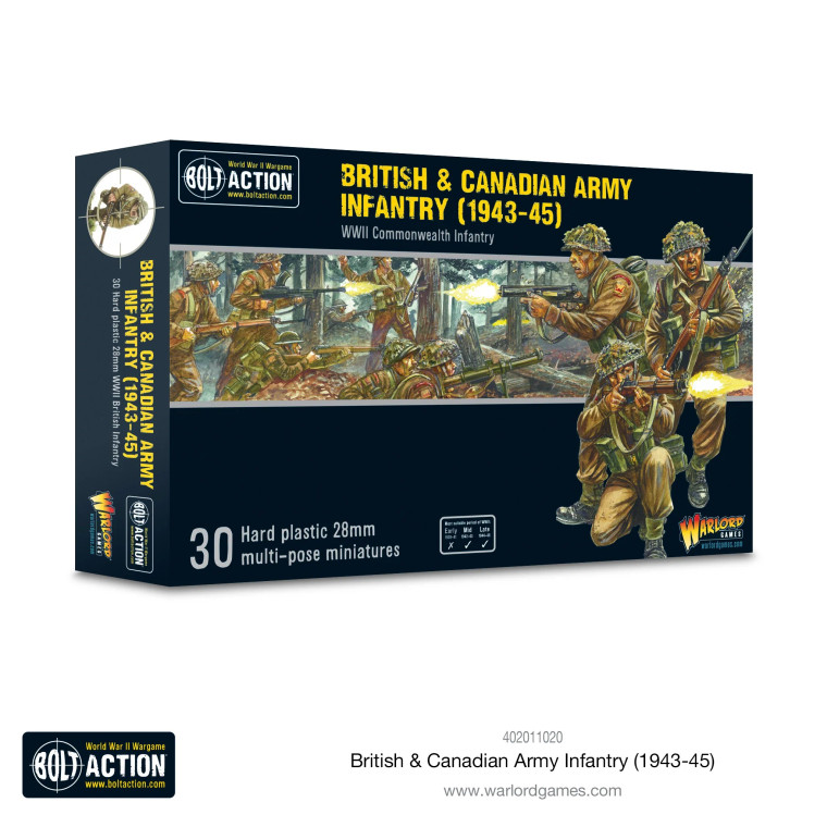 402011020 British & Canadian Infantry (1943-45) (Plastic)