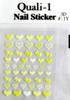 3-D Nail Sticker Decal - 1Y