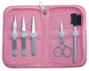 Satin EDGE Eyebrow Set with Pink Case - 5 pc