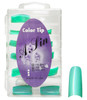 A. Sin Assorted Color Nail Tips Clear Aqua - 110ct # 22