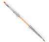 Nail Art Rhinestone Handle Double-headed Acrylic Brush Pen GOLD