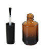 DL Pro Empty Amber Glass Polish Bottle .5 oz - 6 PCS