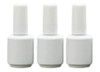 DL Pro Empty White Amber Glass Polish Bottle .5 oz - 3 PCS