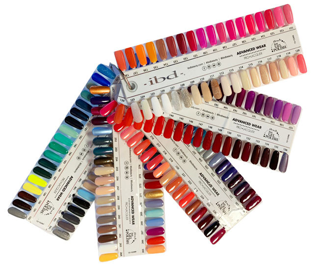 ibd Just Gel Polish & Advanced Wear Salon NAIL TIP COLOR Chart
