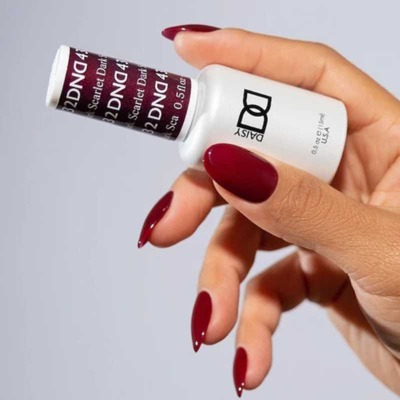 DND - Gel & Lacquer - Dark Scarlet - #432