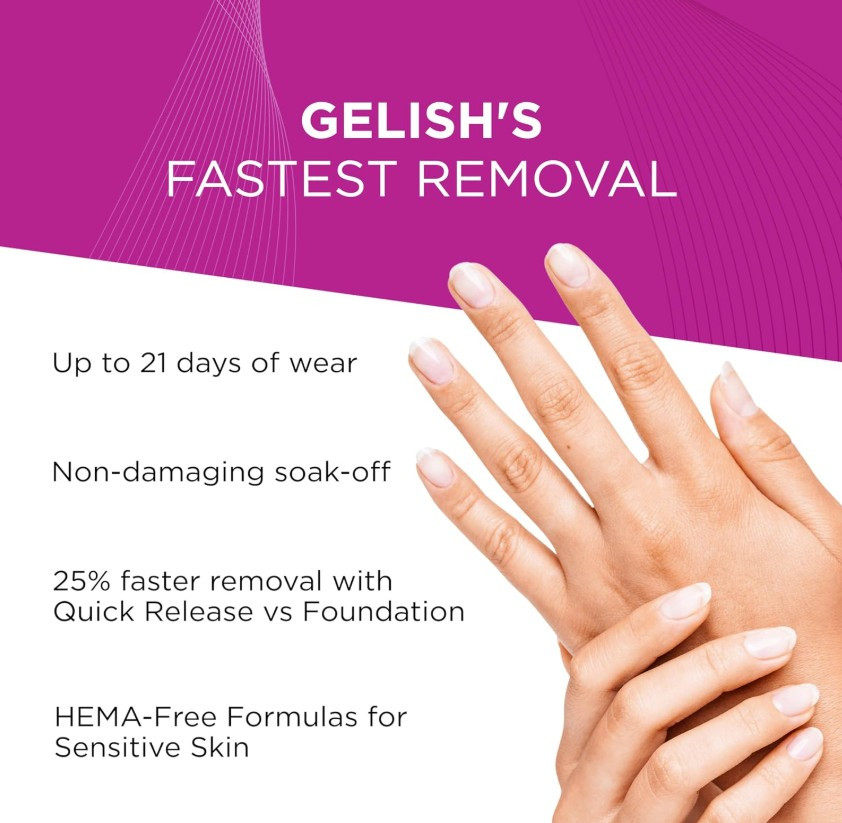 Gelish HEMA-Free Quick Release Base Coat - 15 mL / .5 oz