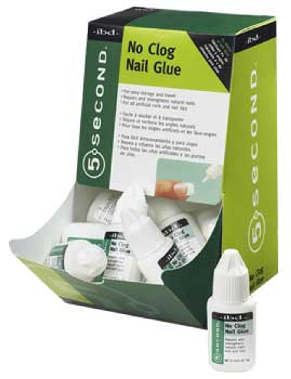 ibd 5 Second No Clog Nail Glue - 12/pack 3gr