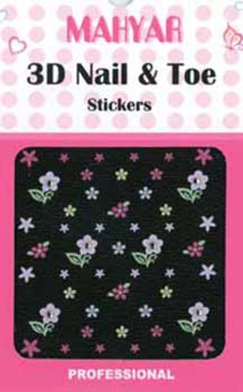 3D Nail & Toe Stickers - K01