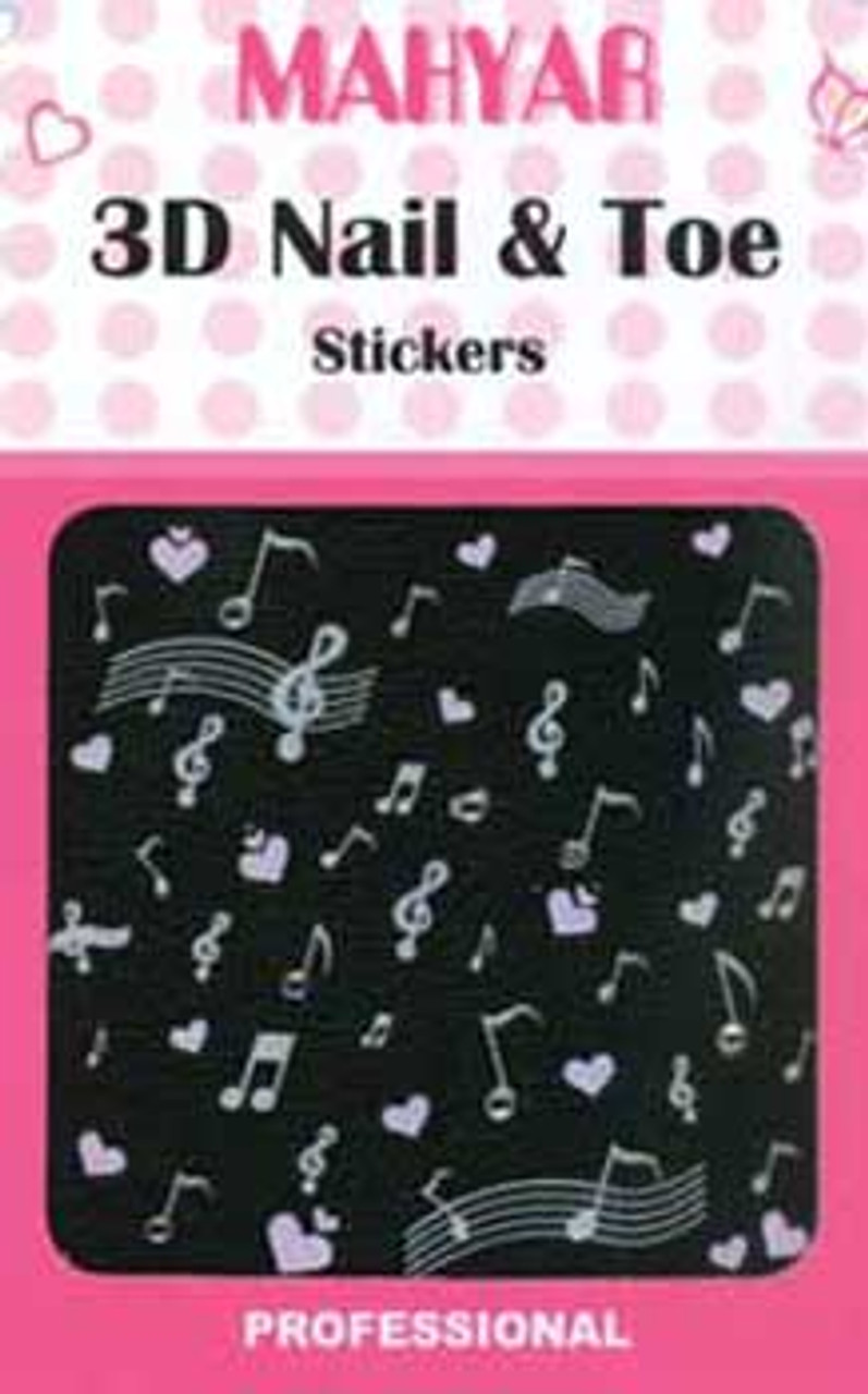 3D Nail & Toe Stickers - K35