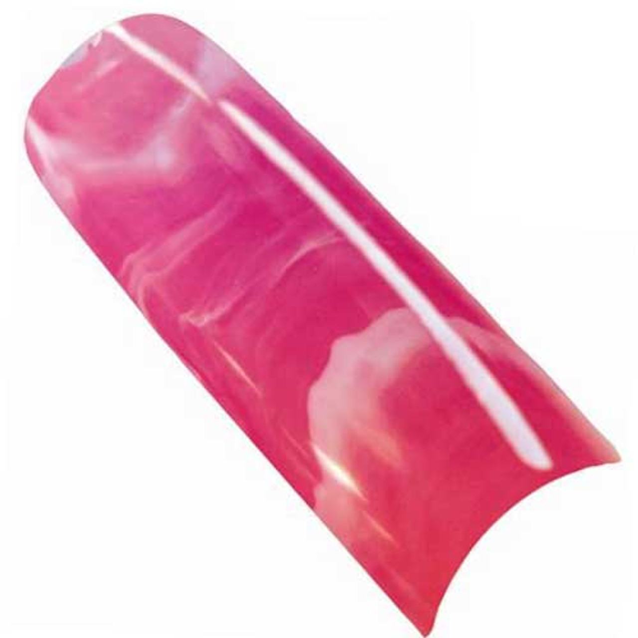 Lamour Marble Nail Tips -  Hot Pink 110 tips