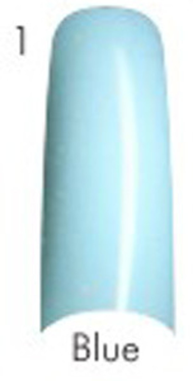 Lamour Color Nail Tips: Blue - 110ct