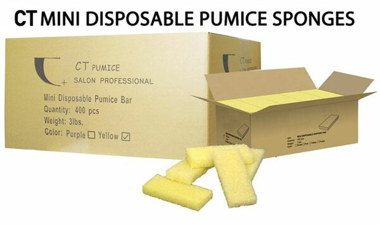 CT Mini Disposable Pumice Pads 1600pc - Yellow