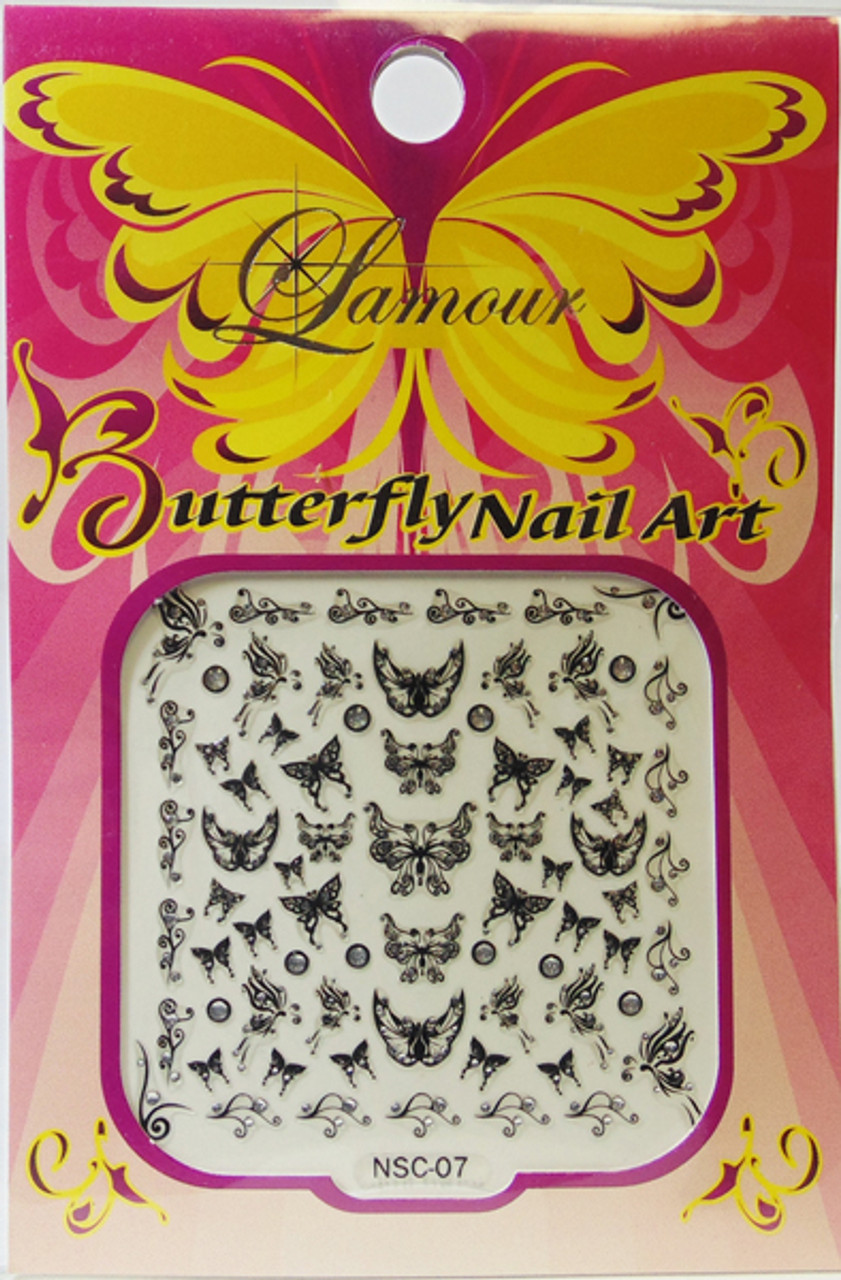Lamour Butterfly Nail Art - Nsc07B