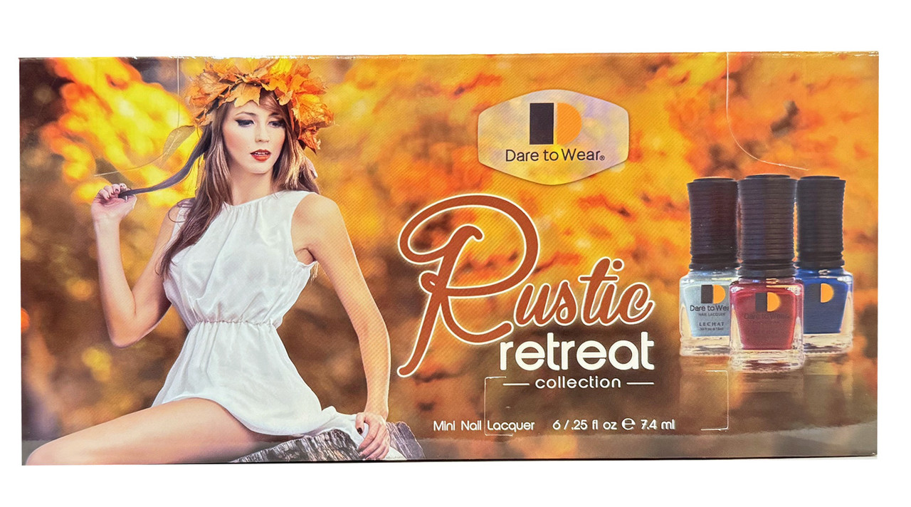 LeChat Dare To Wear Rustic Retreat Collection -  6 mini Nail Lacquer .25 fl oz/ 7.4 ml
