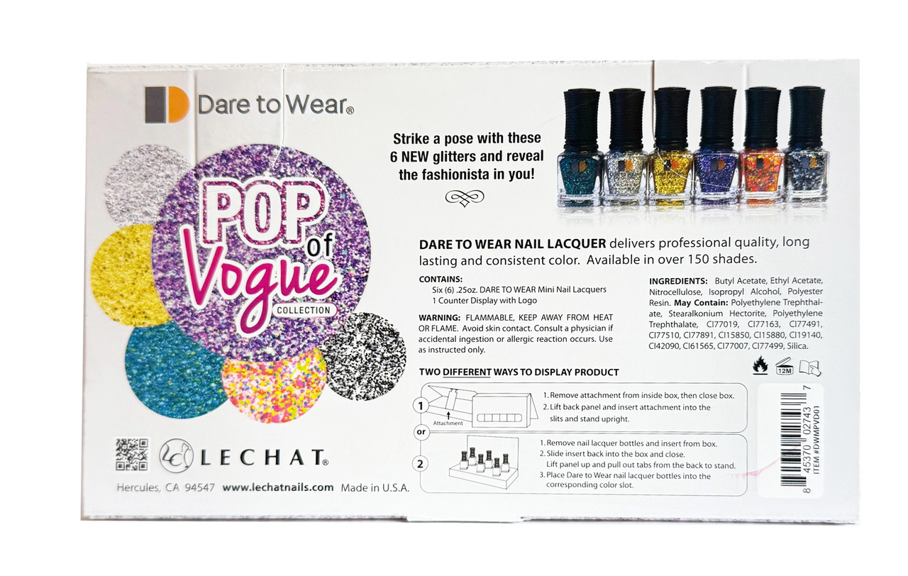 LeChat Dare to Wear The City Collection - 6 Mini Lacquer .25fl oz./7.4ml