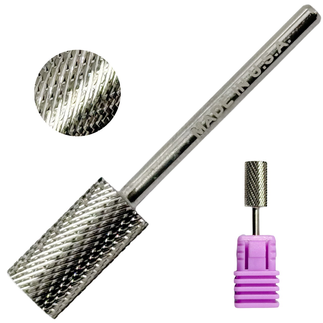 Titanium LARGE Barrel Carbide Bit - Medium 3/32"