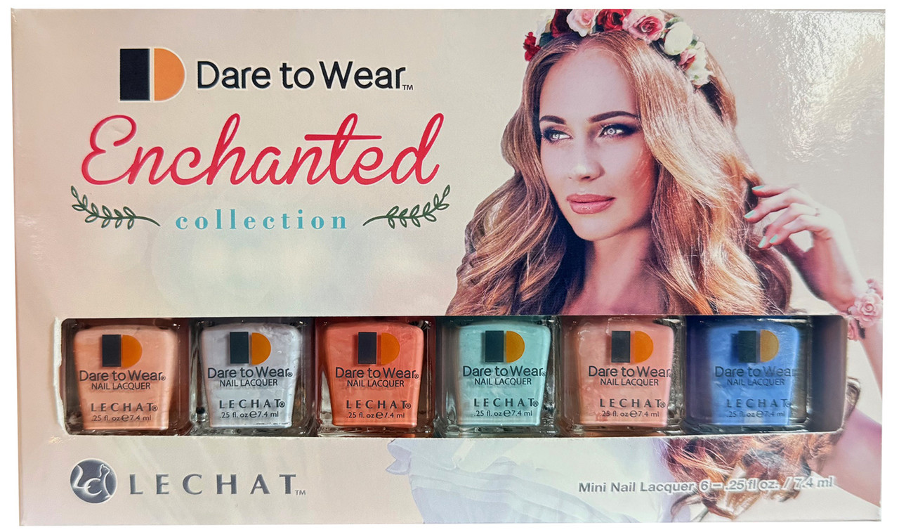 LeChat Dare To Wear Enchanted Collection - 6 mini Nail Lacquer .25 fl oz/ 7.4 ml