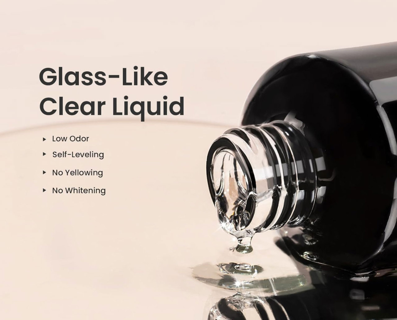 NDi beauty Glass Finish LED/UV No Wipe Gel Top - .5 oz