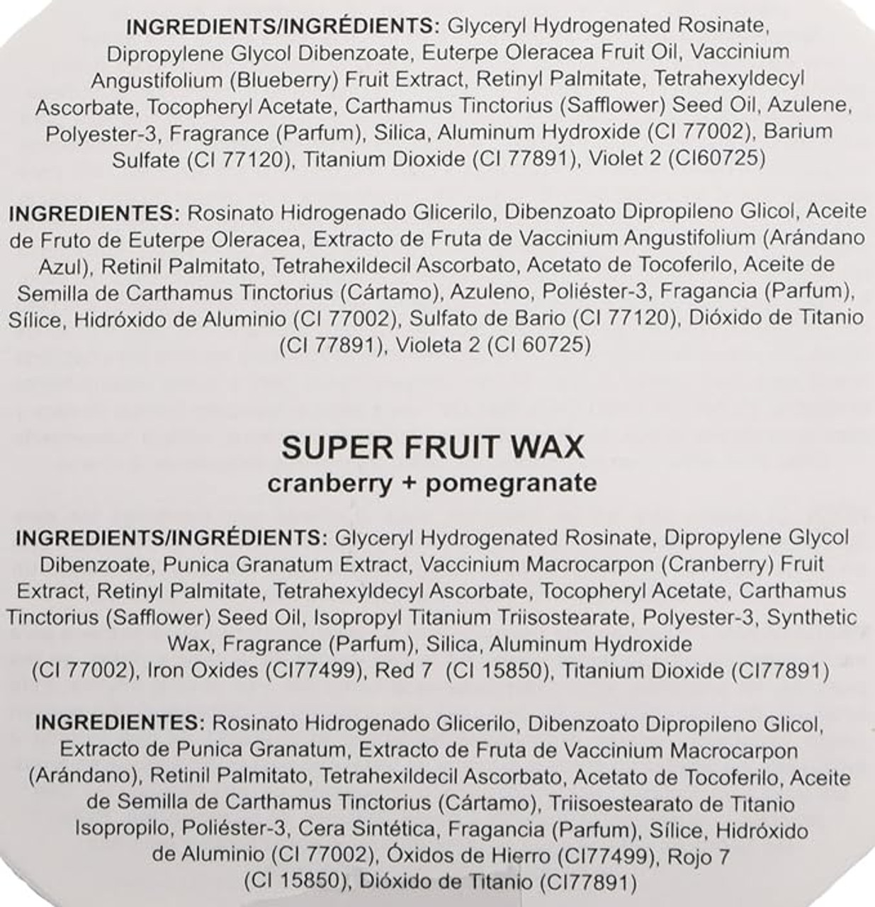 GiGi Fruit Extracts acai + blueberry wax - 14oz