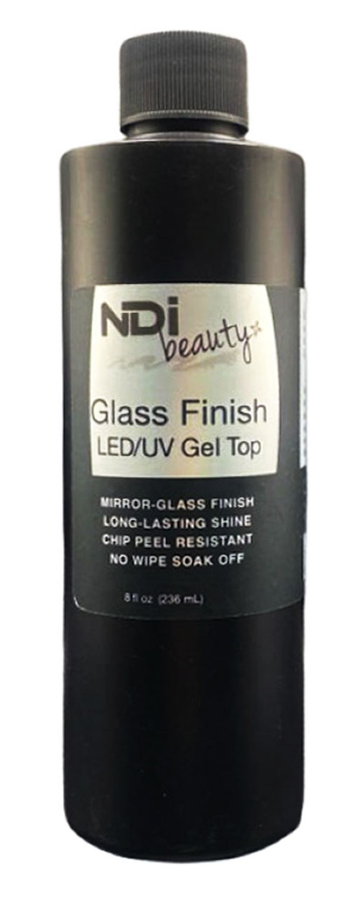 NDi beauty Glass Finish LED/UV  No Wipe Gel Top - 8 oz