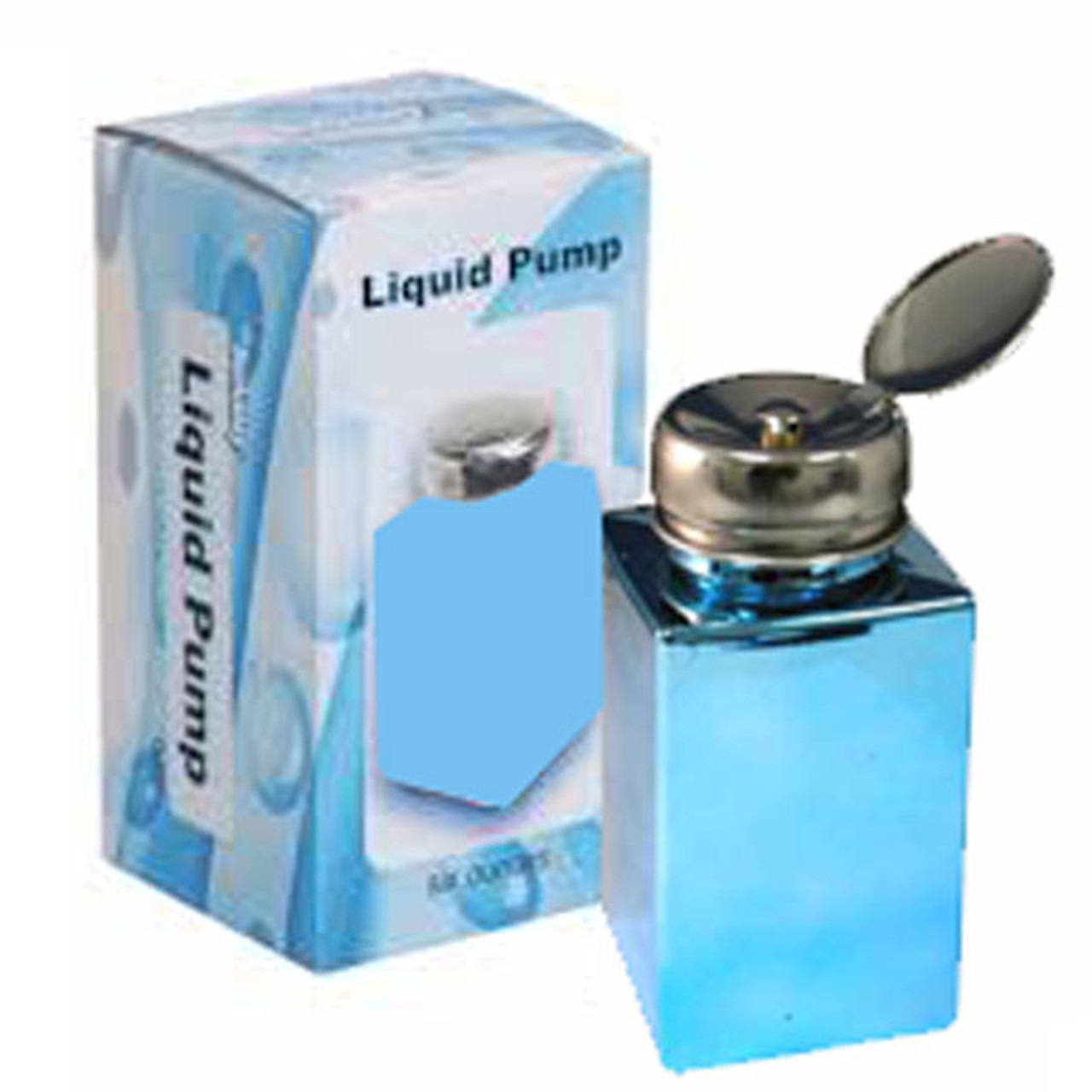 Standard Plastic Liquid Pump - 4oz Blue