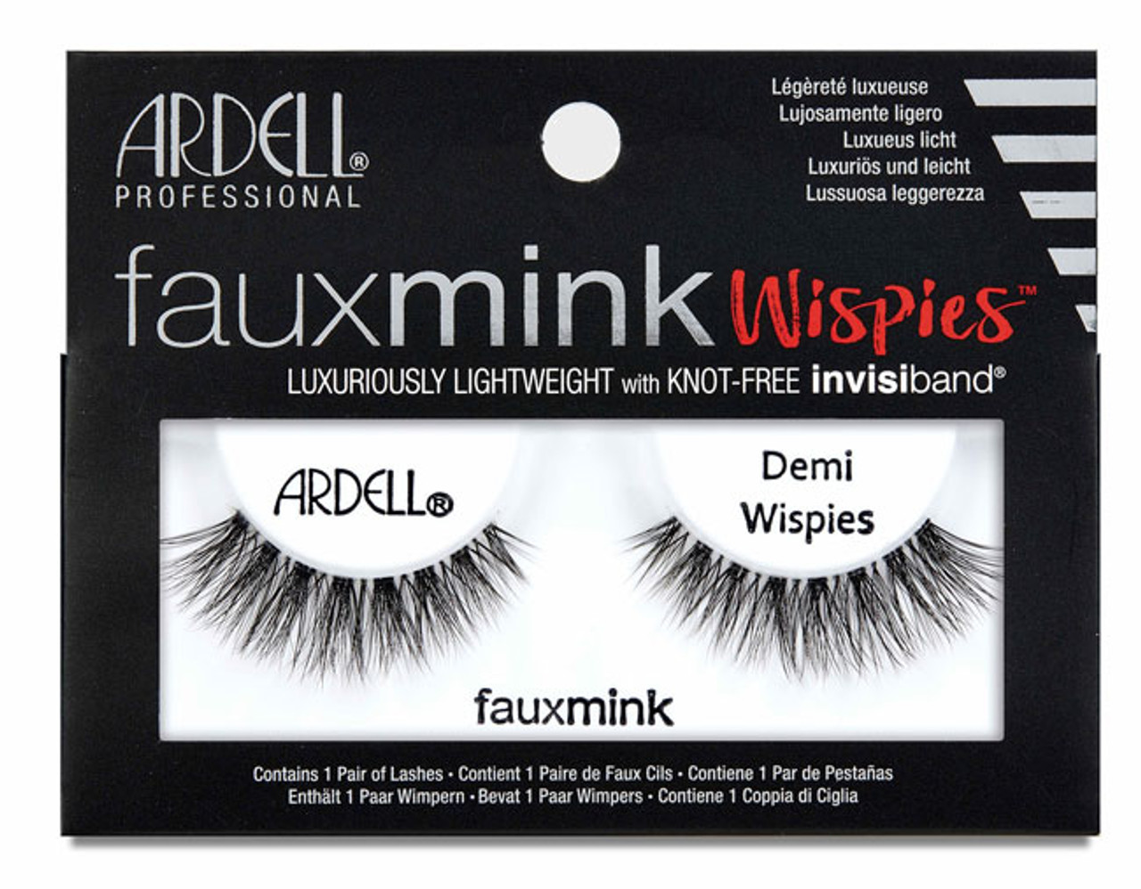 Ardell Fauxmink Luxuriously Lightweight with Knot-Free Invisiband Demi Wispies