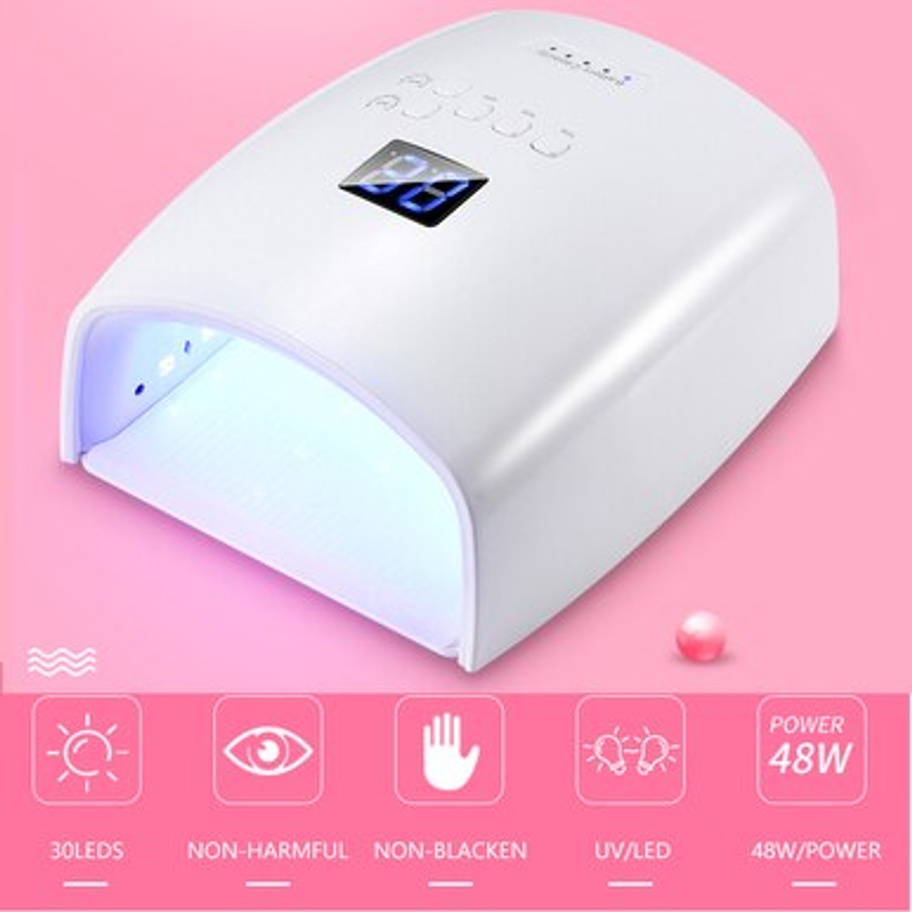 NDi beauty Cordless LED/UV Rechargeable Nail Lamp 48 watts