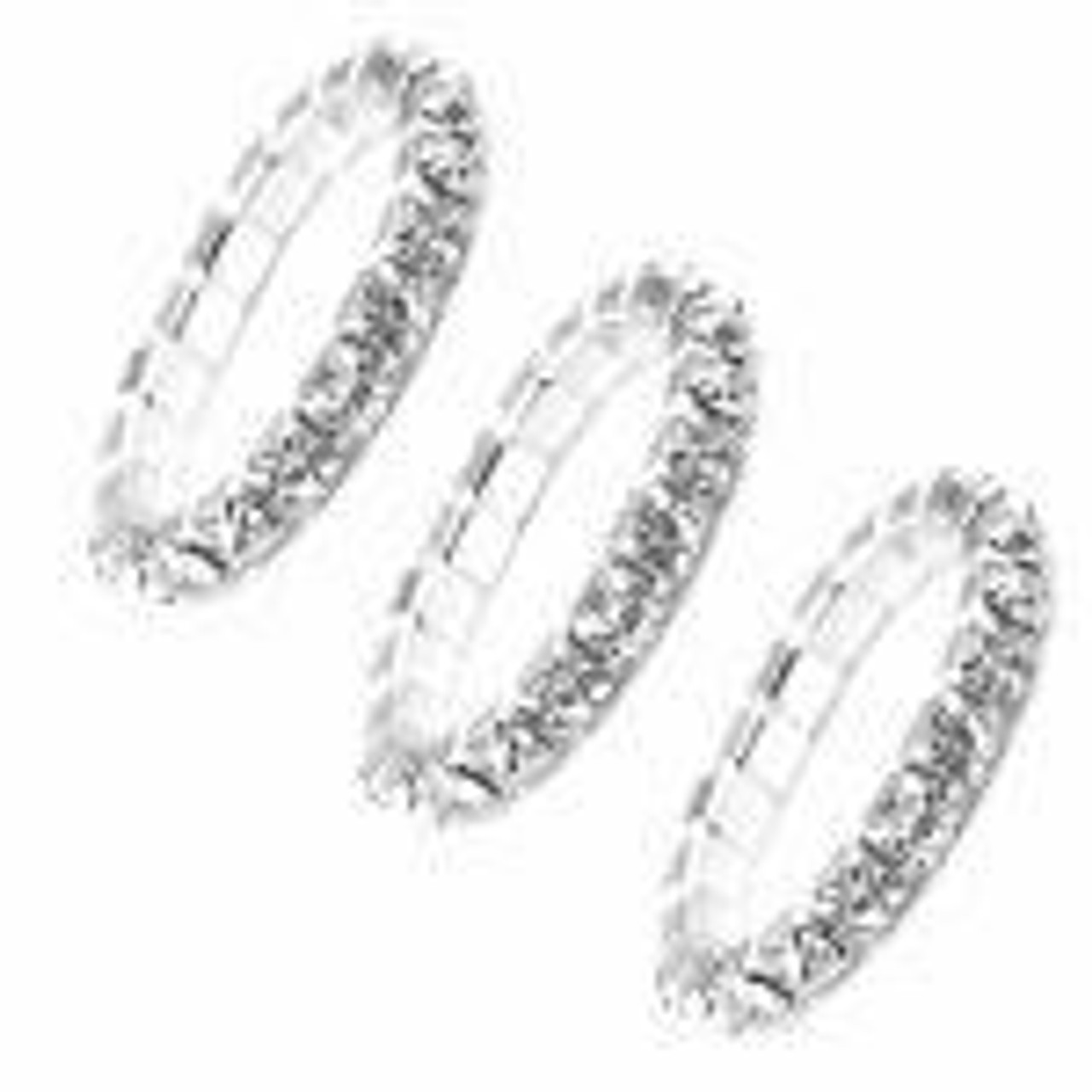 Elastic Rhinestone Toe Ring Crystal (100 rings / each tray)