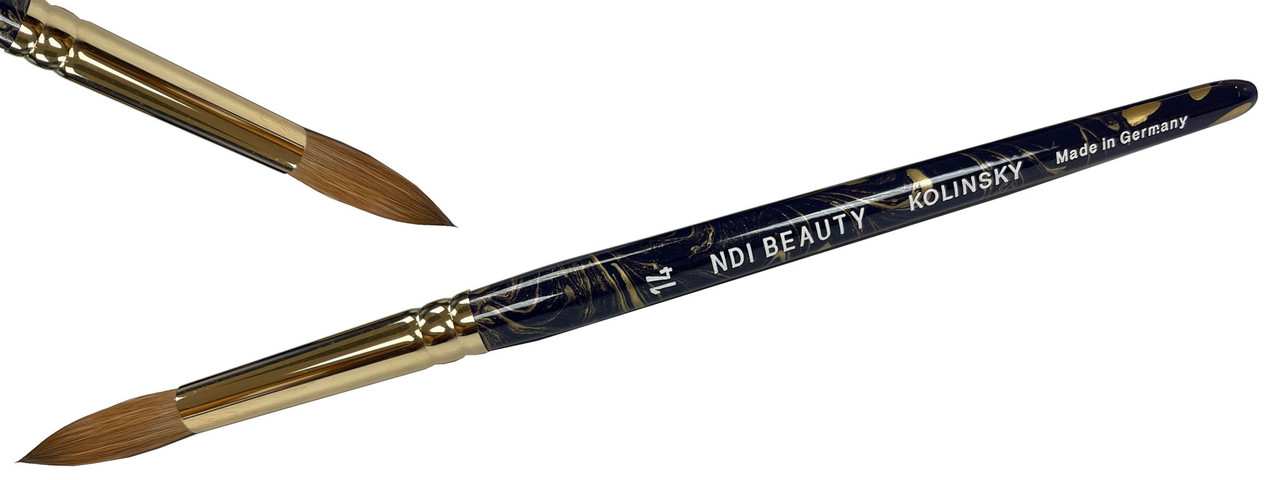 NDI beauty Kolinsky Red Sable Nail Brush # 14