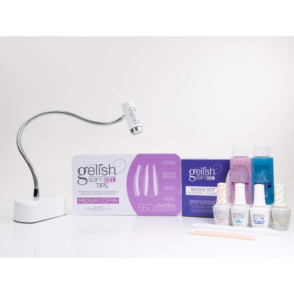 Gelish Soft Gel Bundle Medium Coffin Kit