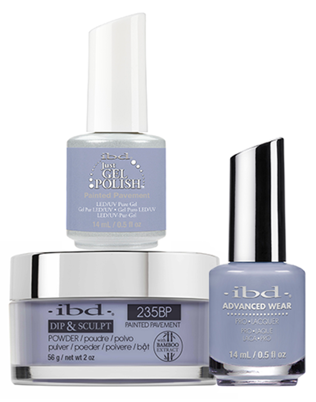 ibd Gel & Dip & Lacquer Trio Set Painted Pavement