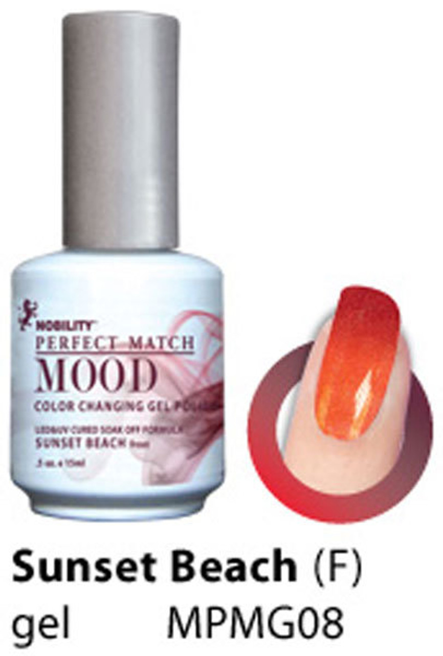 LeChat Perfect Match Mood Gel Polish Sunset Beach - .5oz LeChat Perfect Match Mood Gel Polish Sunset Beach - .5oz
