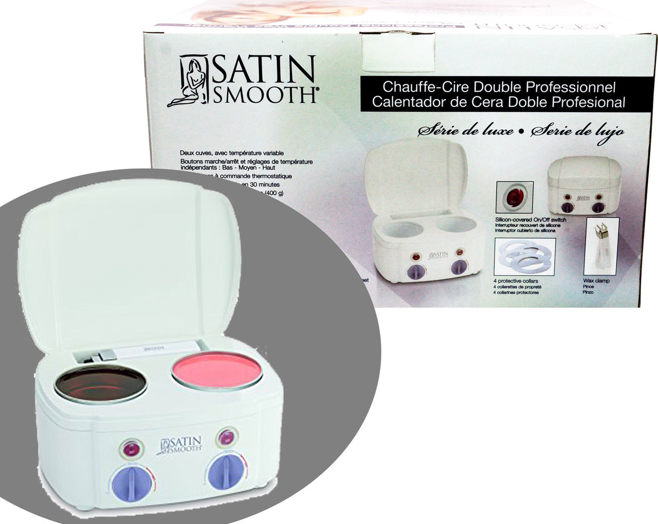 Satin Smooth® Professional Double Warmer Wax Kit