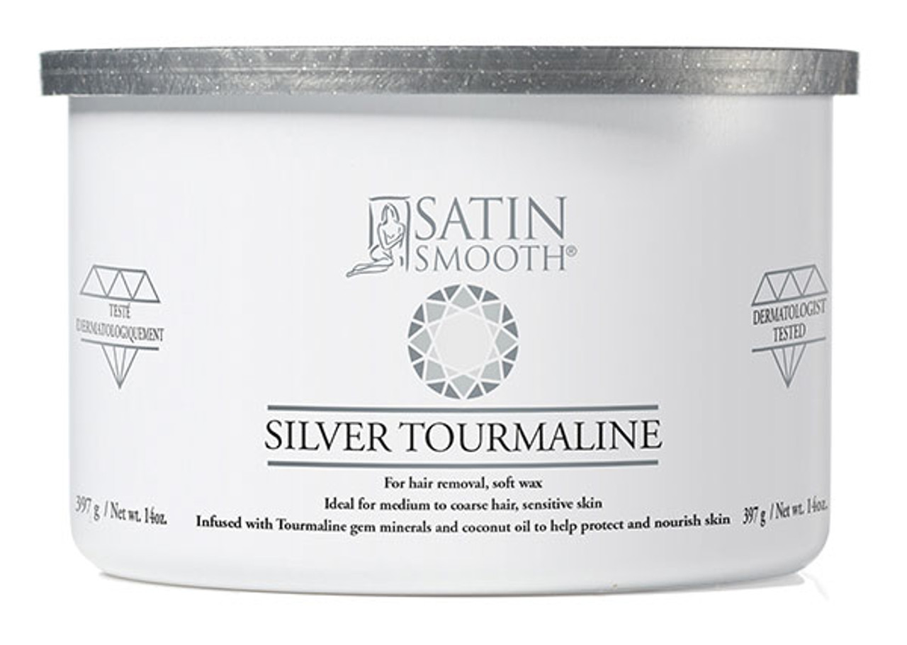 Satin Smooth Silver Tourmaline Wax - 14 oz