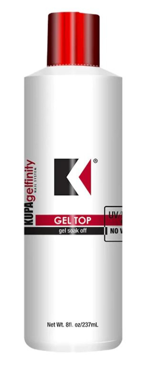 Kupa GelFinity Gel TopCoat Gloss (No-Wipe) - 8oz (Refill size)