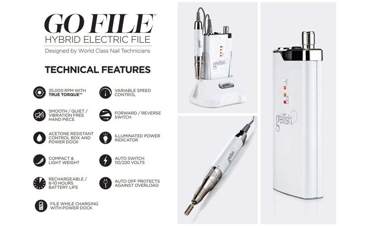 Gelish Go File Hybrid Electric File