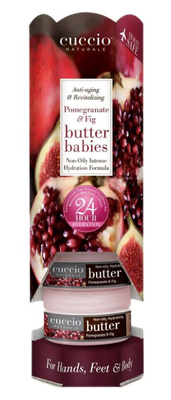 Cuccio Naturale Butter Babies Tower Pomegranate and Fig 6 PC