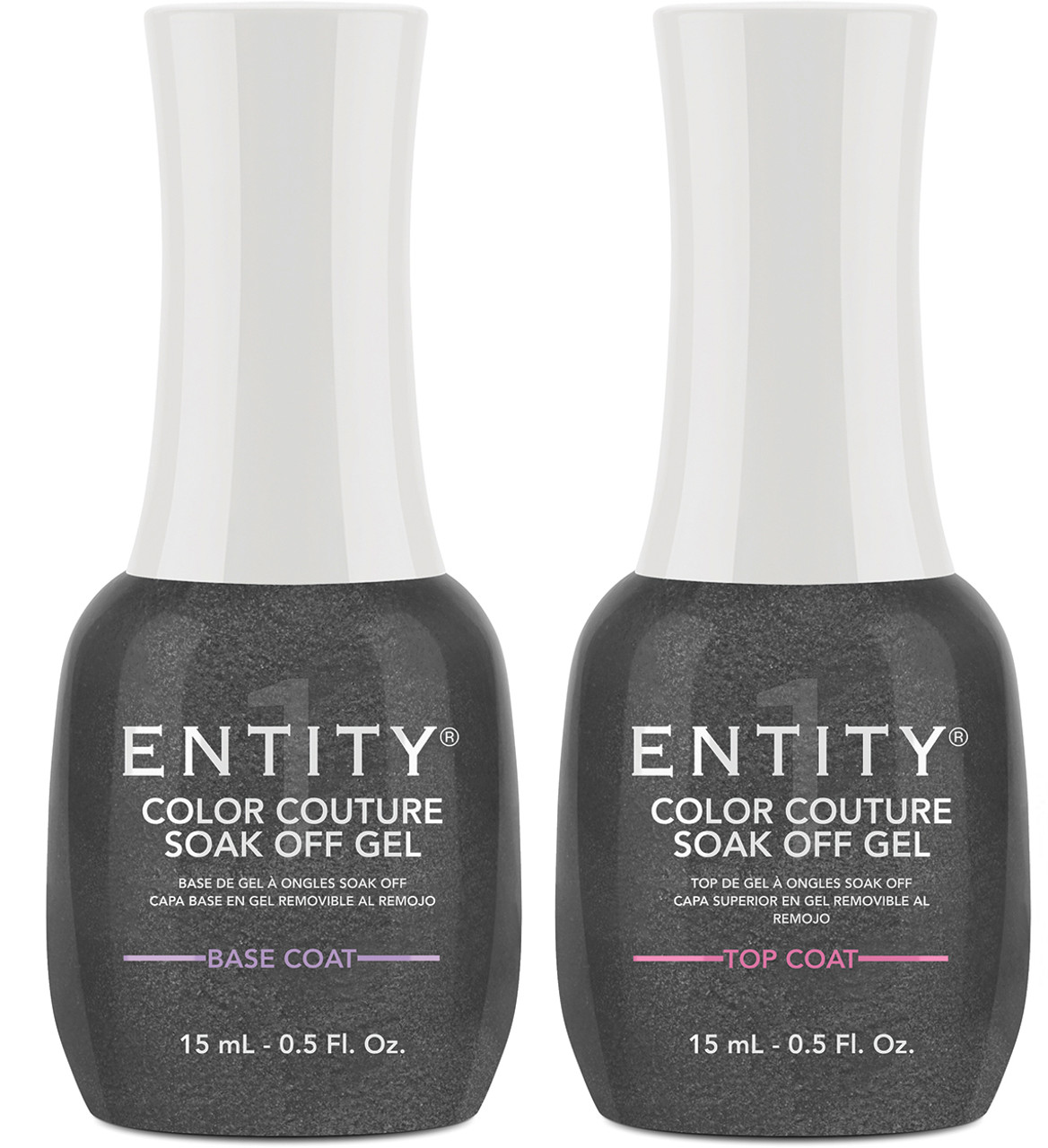 Entity Color Couture Soak Off Gel TOP & BASE  DUO