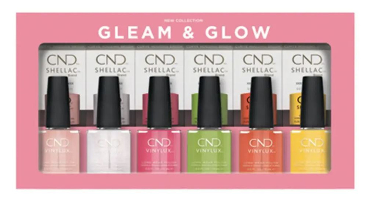 CND Shellac & Vinylux Gleam & Glow Prepack Summer 2024 Collection