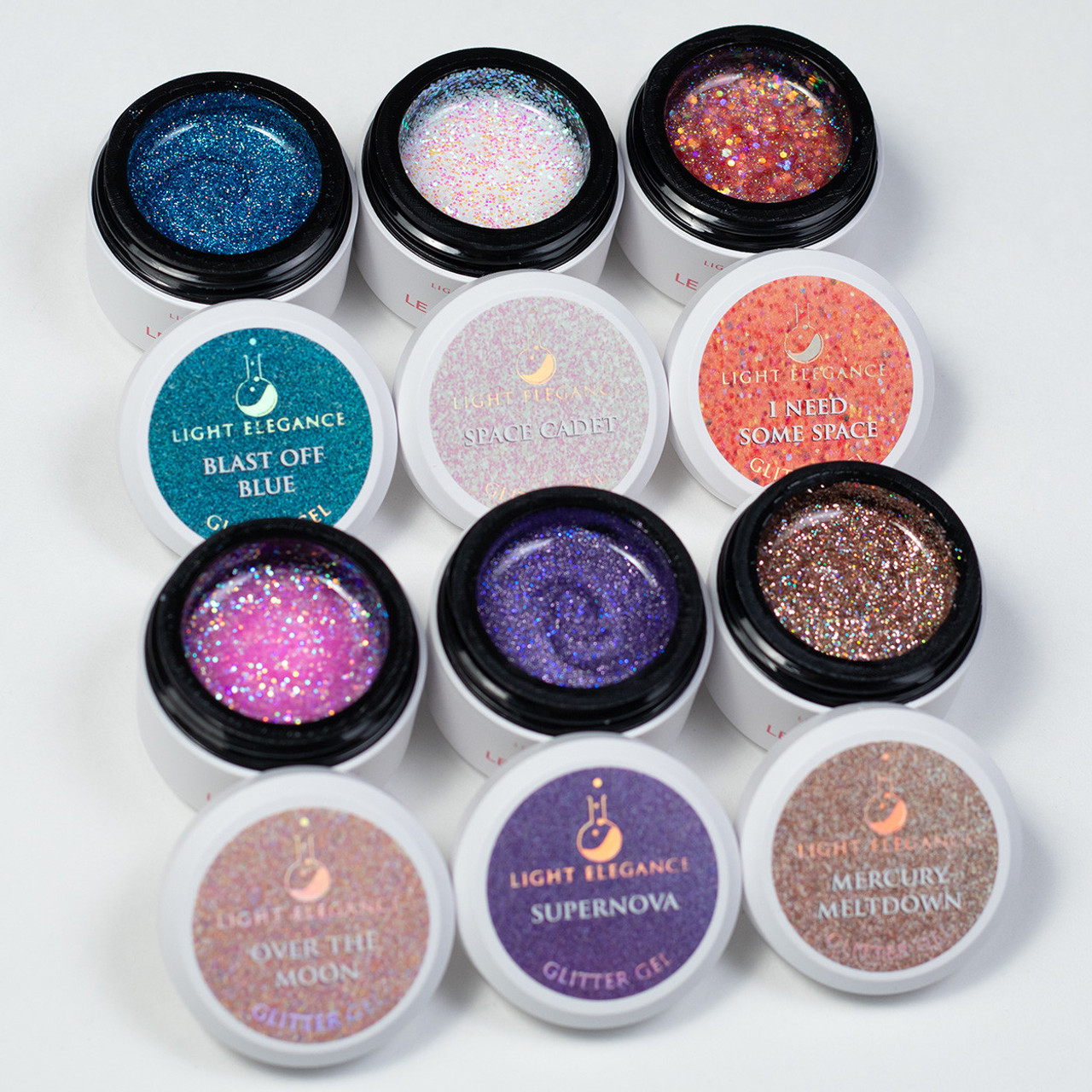 Light Elegance Glitter Gel Out of This World Summer 2024 Collection 6PC Pack